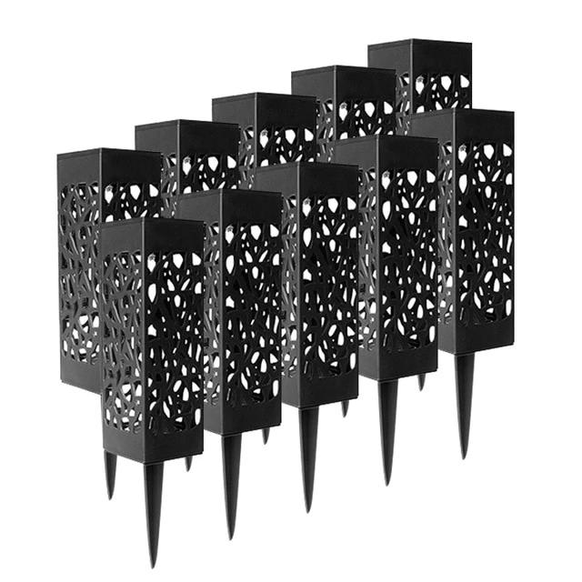 Balise solaire extérieure Lumineuse Noire