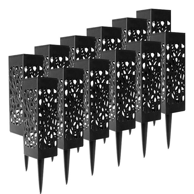 Balise solaire extérieure Lumineuse Noire