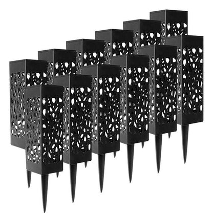 Balise solaire extérieure Lumineuse Noire