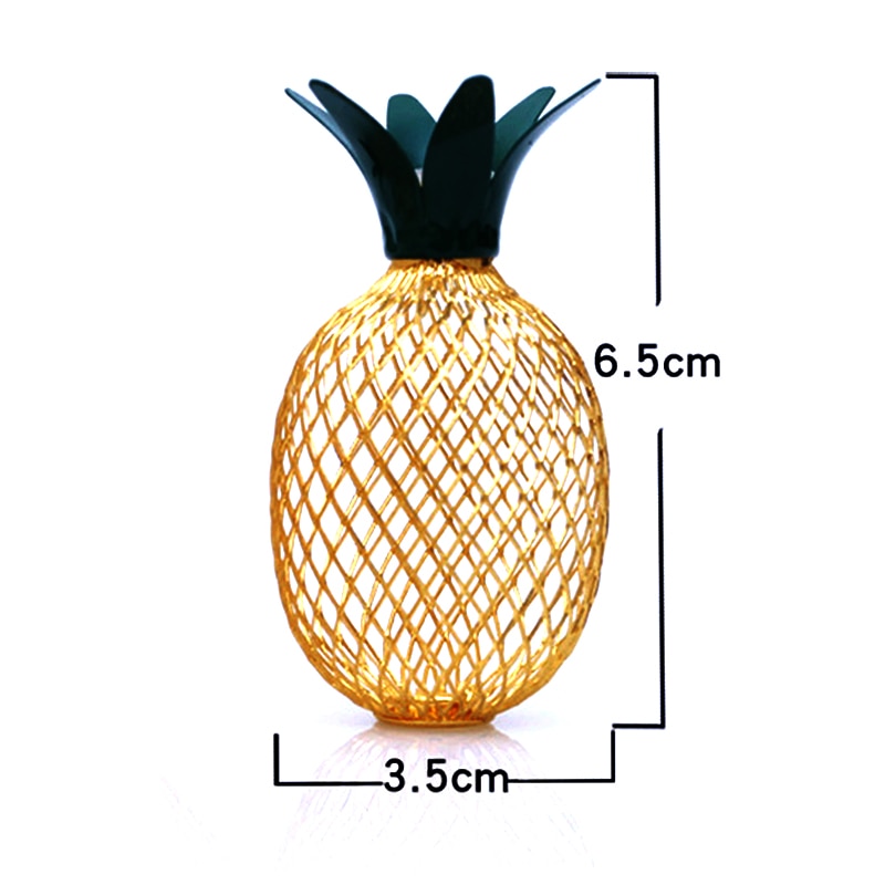 Guirlande Solaire <br> Ananas Lumineux 10 Pièces