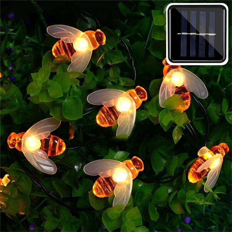 Guirlande solaire Abeille de Noel