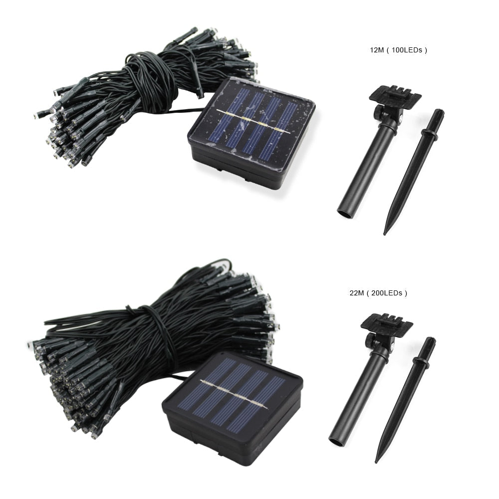Guirlande Solaire <br> Lumière de Fée Blanc Chaud