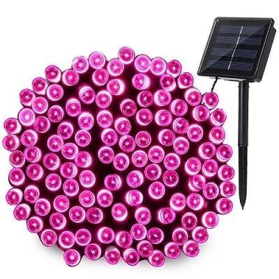 Guirlande Solaire Lumière de Fée Rose
