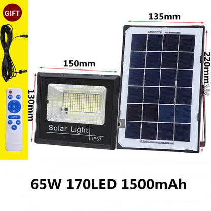 Projecteur solaire Spot LED 65 Watts (Télécommande)