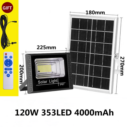 Projecteur solaire Spot LED 120 Watts (Télécommande)