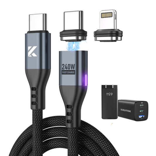 🔴 ProSeries Max (240W) Cable + 65W Wall Charger (+2 Tips)