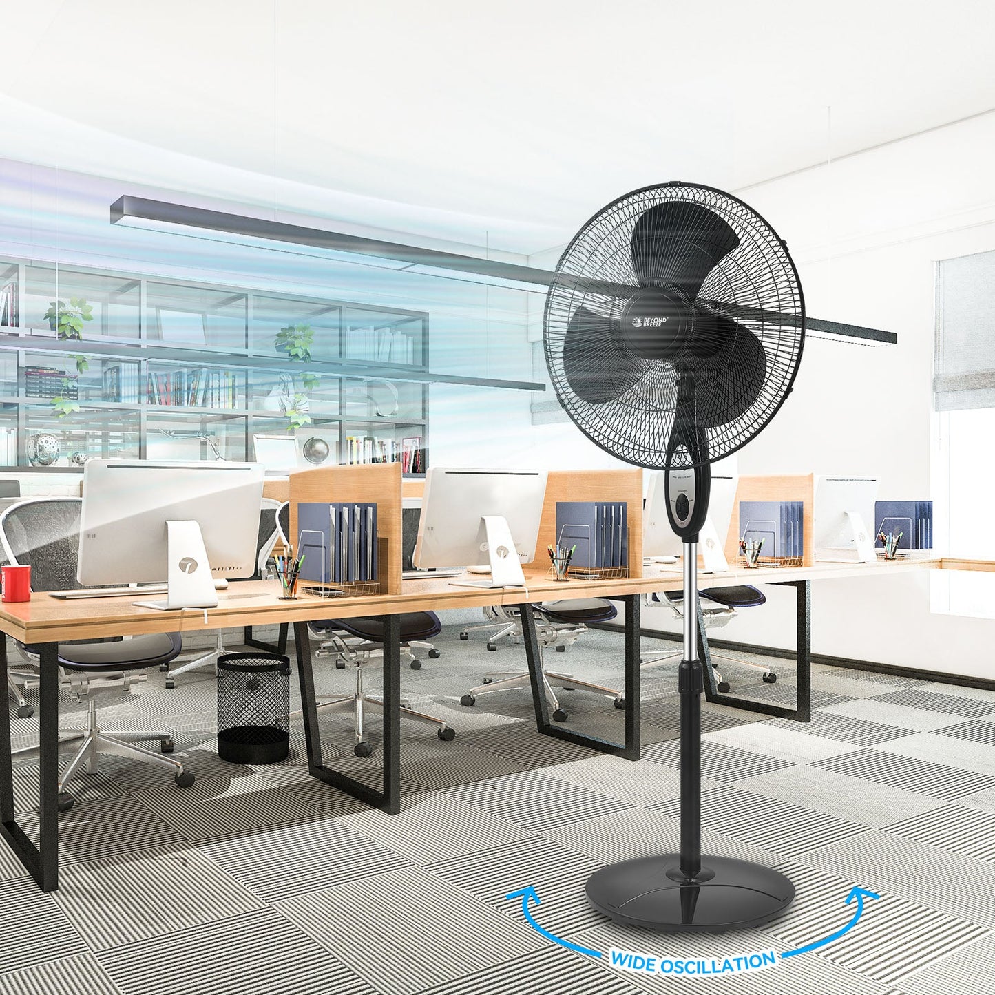 Adjustable 18 Inches Strong Airflow Fan with Remote Control