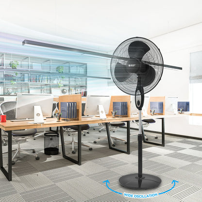Adjustable 18 Inches Strong Airflow Fan with Remote Control