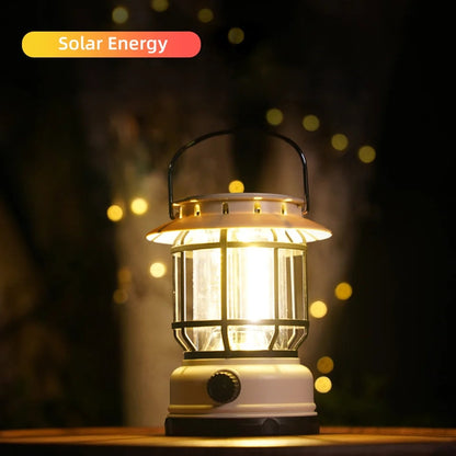 Outdoor Multi-functional Lantern Solar Light. Rechargeable Portable Lamp