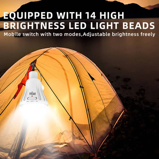 Solar Portable Lamp Multi-functional Outdoor Searchlight Strong Light Large Capacity Long Battery Life