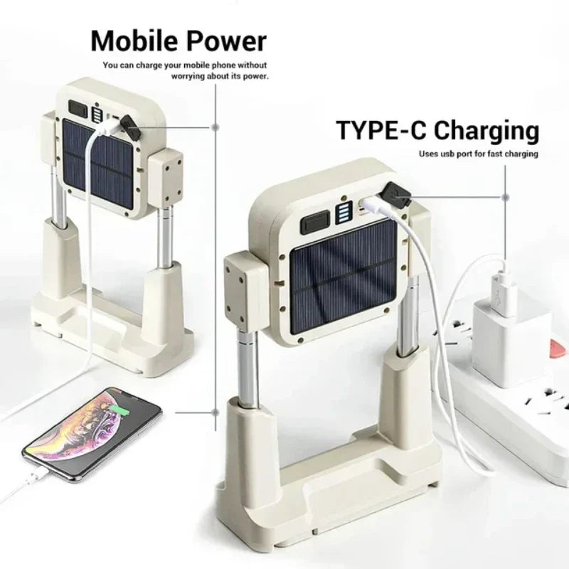 Multifunctional Telescopic Work Light & Power Bank