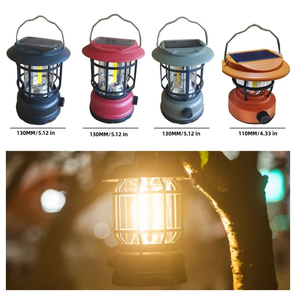 Outdoor Multi-functional Lantern Solar Light. Rechargeable Portable Lamp