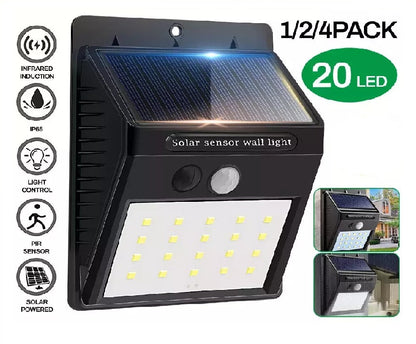 Outdoor Solar Sensor Wall Lights