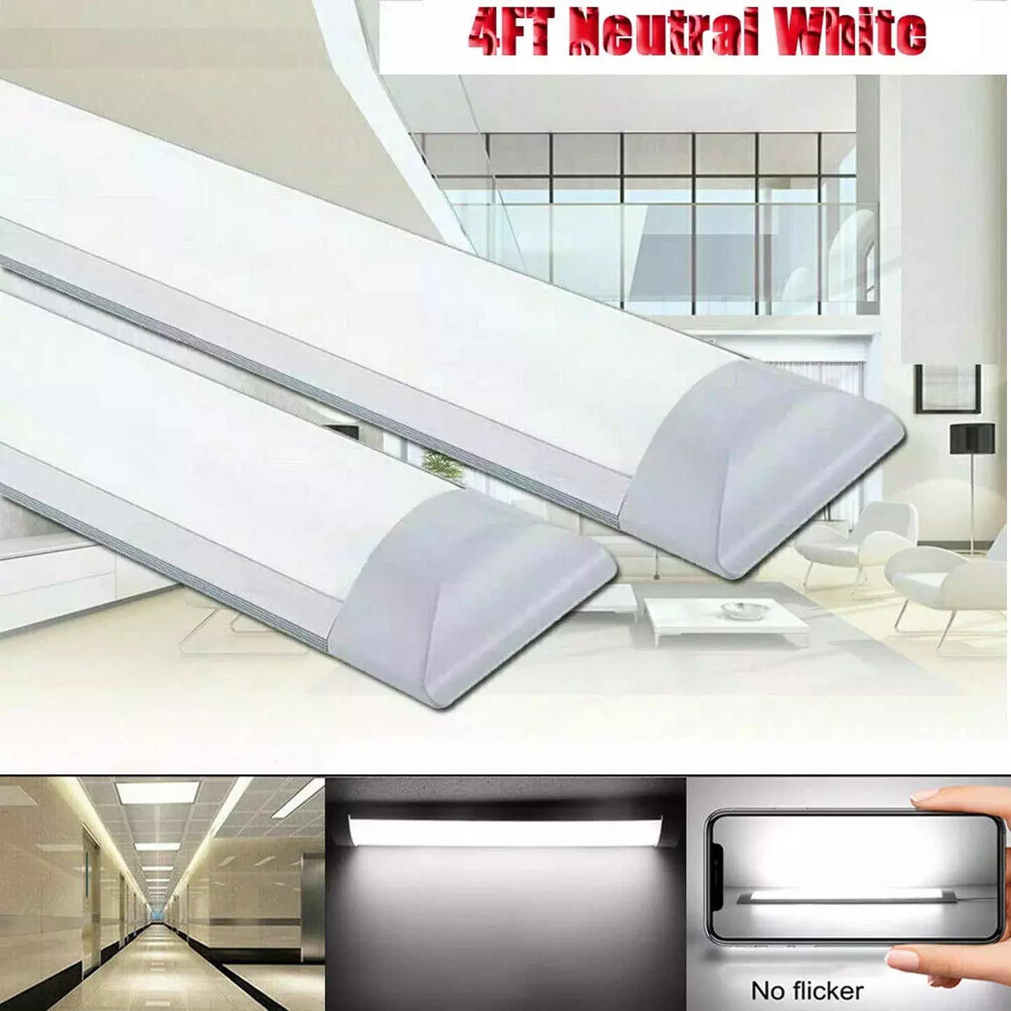 4FT LED Strip Batten Tube Light