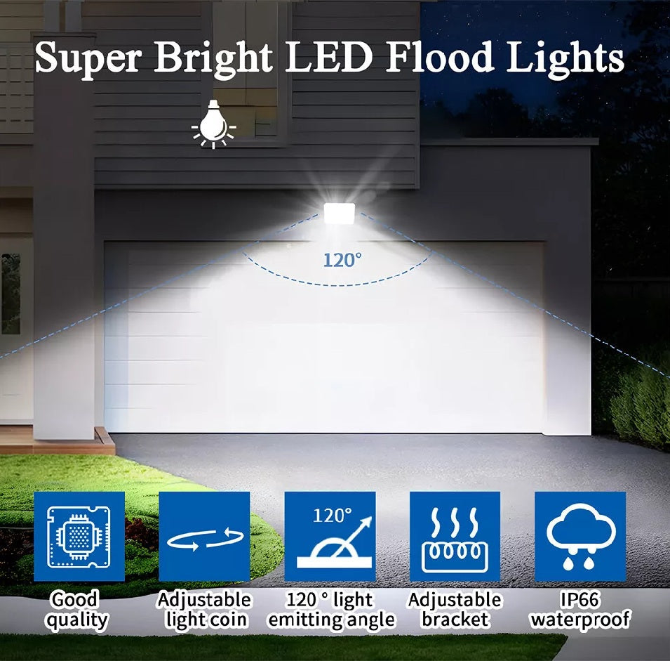 30W LED Floodlight Security Light – Outdoor Garden & Wall Lighting. IP66 Waterproof Flood Lights