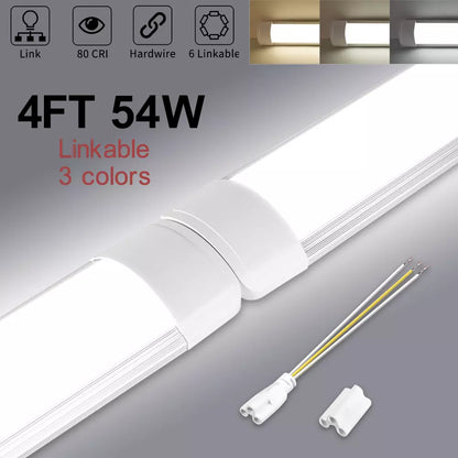 4FT Slim LED Batten Light – Bright Daylight Strip for Living Room Fluorescent Replacement