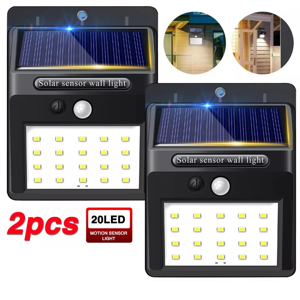 Outdoor Solar Sensor Wall Lights