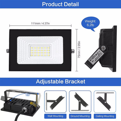 30W LED Floodlight Security Light – Outdoor Garden & Wall Lighting. IP66 Waterproof Flood Lights
