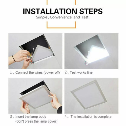 48W LED Panel Light 600x600mm – Ultra-Bright Cool White 6500K Ceiling Panel for Home & Office