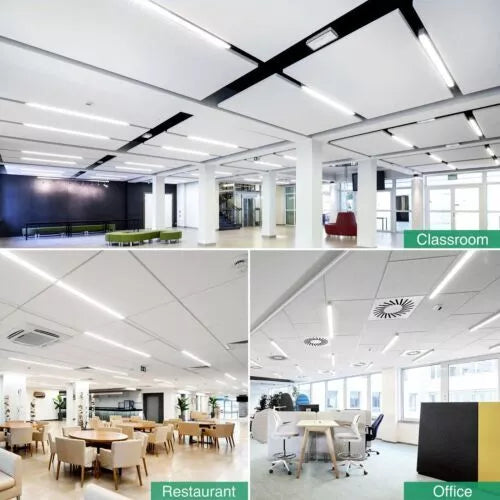 4FT LED Ceiling Strip Light – Energy-Efficient Batten Tube for Office. Garage & Commercial Spaces