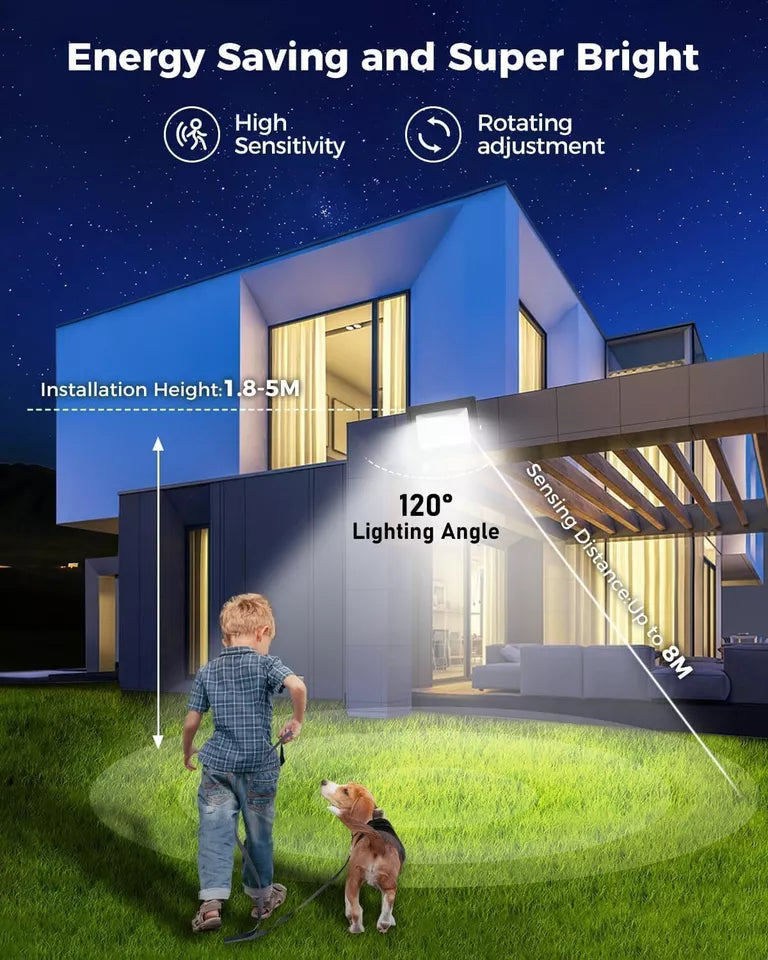 LED PIR Motion Sensor Outdoor Floodlight – Waterproof Garden Security Light with Automatic Detection