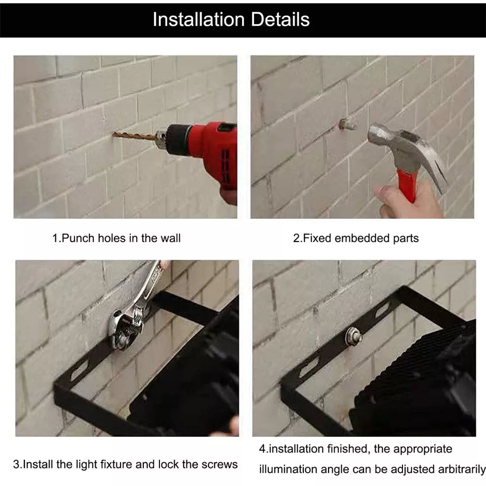 30W LED Floodlight Security Light – Outdoor Garden & Wall Lighting. IP66 Waterproof Flood Lights