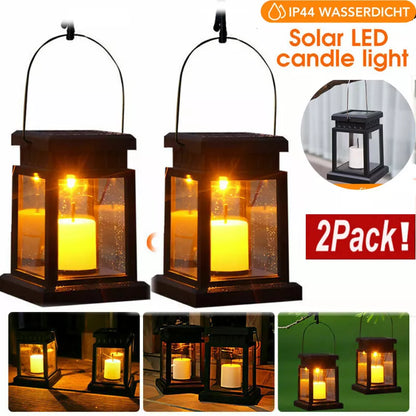 2 Pack Solar Garden Hanging Lamps