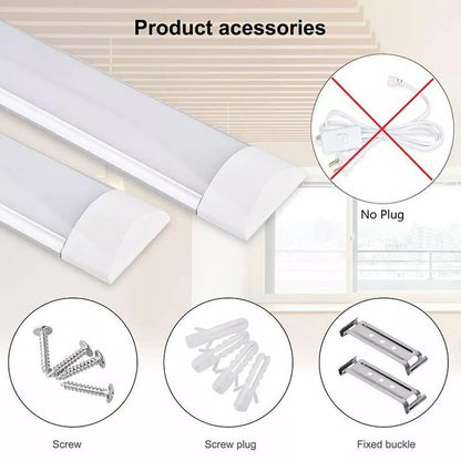 4FT LED Ceiling Strip Light – Energy-Efficient Batten Tube for Office. Garage & Commercial Spaces