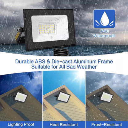 30W LED Floodlight Security Light – Outdoor Garden & Wall Lighting. IP66 Waterproof Flood Lights