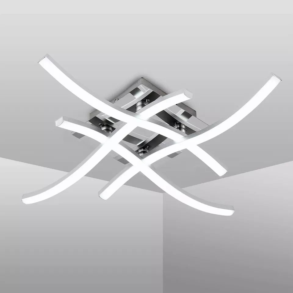Dimmable LED Ceiling Light 4 Wave Light Modern Kitchen Living Room Bedroom Light