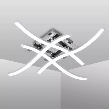 Dimmable LED Ceiling Light 4 Wave Light Modern Kitchen Living Room Bedroom Light