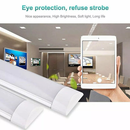 4FT LED Ceiling Strip Light – Energy-Efficient Batten Tube for Office. Garage & Commercial Spaces