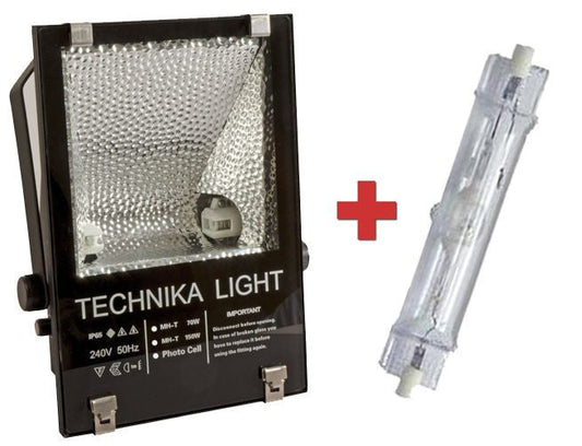 150 Watt Metal Halide IP65 Floodlight With Lamp and Integral Photocell