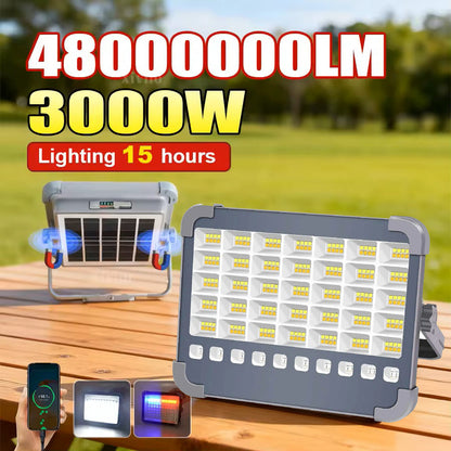 Portable Solar Rechargeable Strong Light Emergency Light Solar Floodlight Hanging