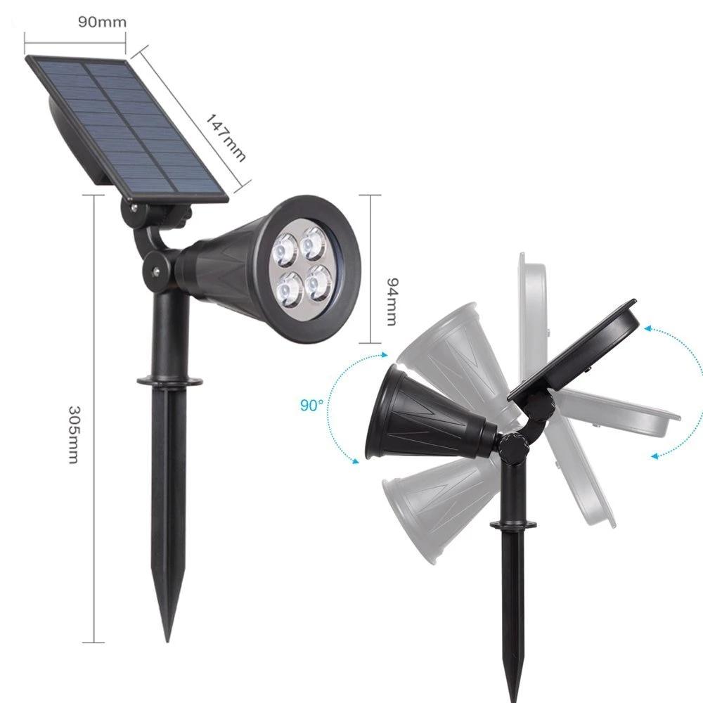 Piquet solaire jardin Spot Lumineux multicolore