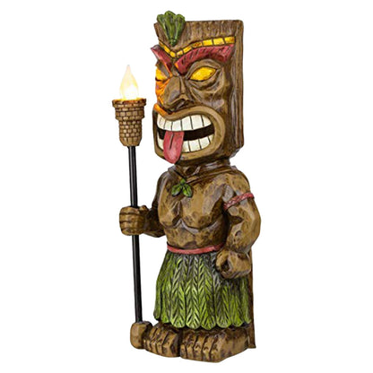 Décoration solaire jardin Totem lumineux extérieur