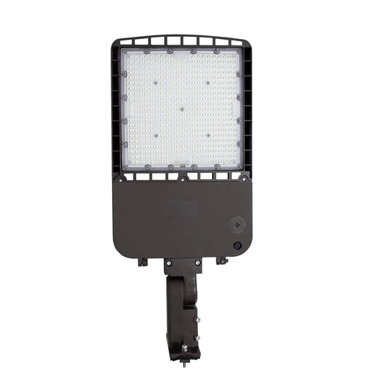 300W LED Shoebox Parking Lot Light - Type III Distribution - 42000LM -  5700K - 1-10V Dimmable - Commercial Area Lighting