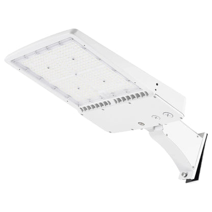 300W White Housing LED Parking Lot Light-1000W MH Equiv-42.000 Lumens-5000K Daylight-100-277V AC-UL& DLC Listed
