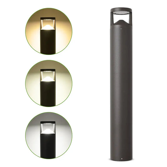 LED Bollard Light 42 Inch - 24W 3CCT Selectable 3000K-5000K - 3120LM - Type V - Outdoor Pathway & Landscape Lighting