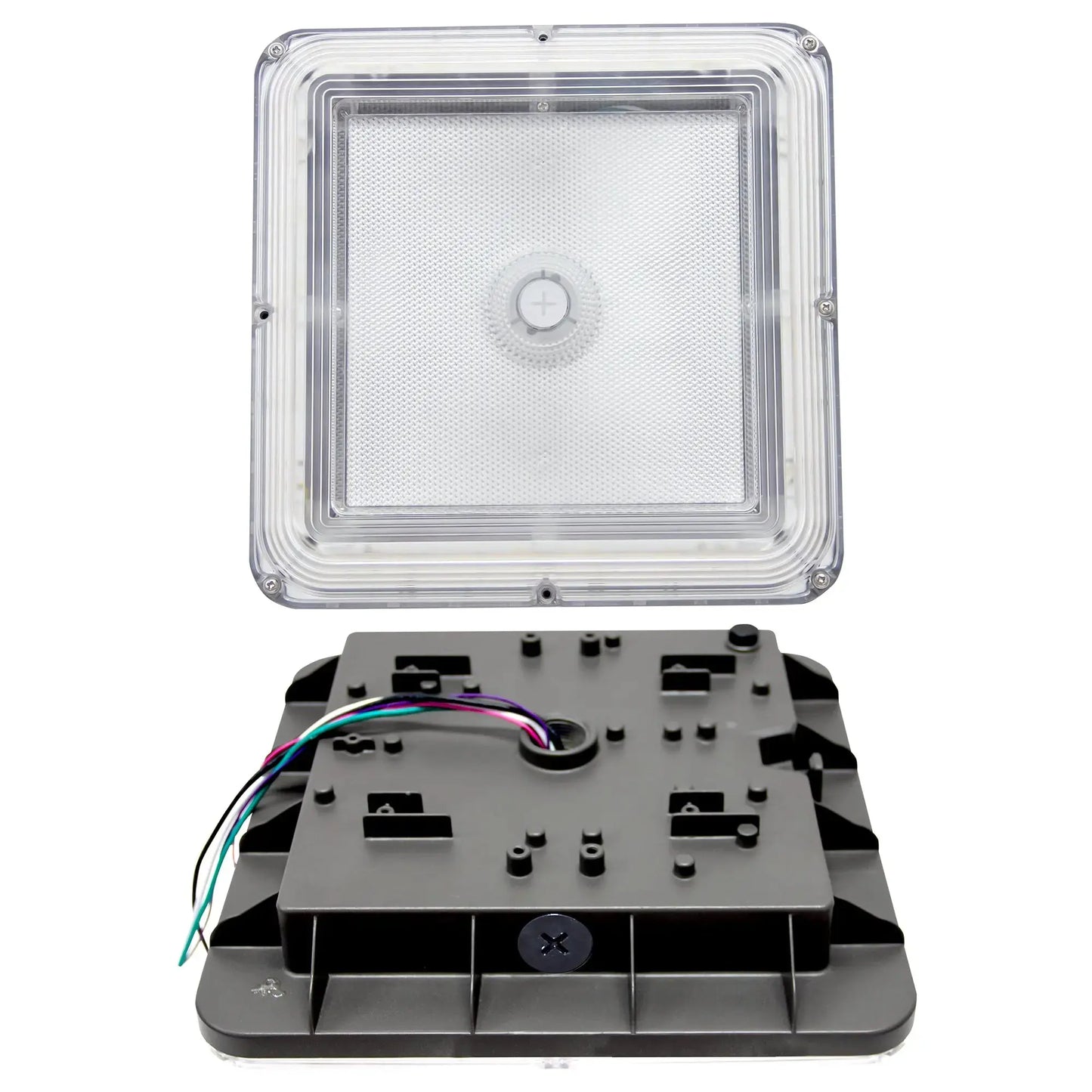 LED Parking Garage Canopy Light-Selectable Wattage and CCT-Up to 13.000 Lumens-60W / 80W / 100W-3000K/4000K/5000K