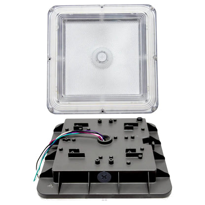 LED Parking Garage Canopy Light-Selectable Wattage and CCT-Up to 13.000 Lumens-60W / 80W / 100W-3000K/4000K/5000K