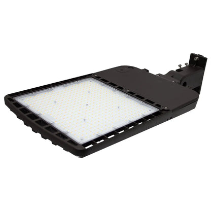 300W LED Shoebox Parking Lot Light - Type III Distribution - 42000LM -  5700K - 1-10V Dimmable - Commercial Area Lighting