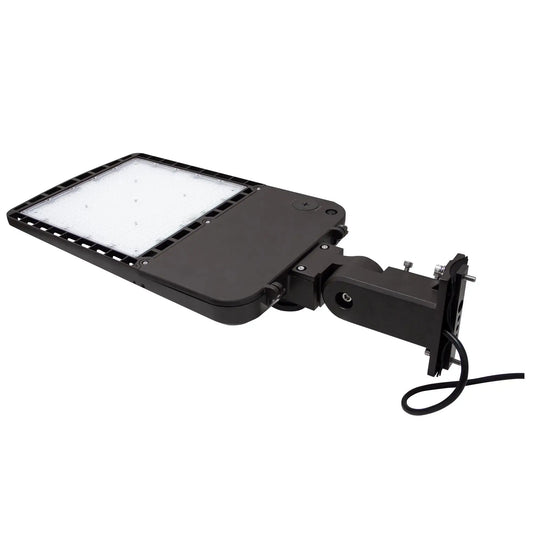 300W LED Shoebox Parking Lot Light - Type III Distribution - 42000LM -  5700K - 1-10V Dimmable - Commercial Area Lighting