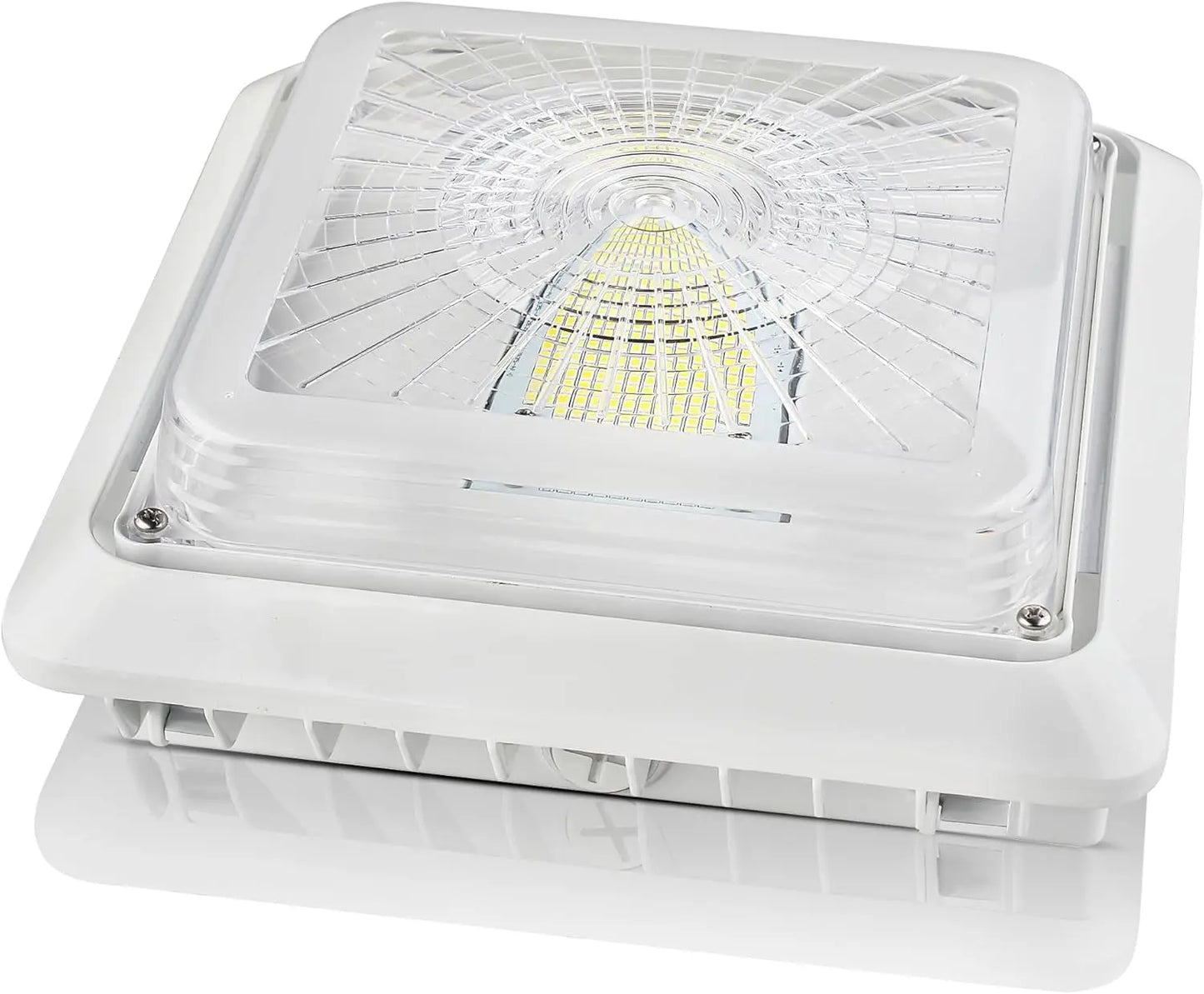LED Parking Garage Canopy Light - 30W/40W/55W Selectable – 150W MH Equivalent-3000K/4000K/5000K-0-10V Dimmable-Surface/Pendant Mount