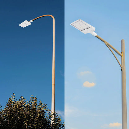 300W White Housing LED Parking Lot Light-1000W MH Equiv-42.000 Lumens-5000K Daylight-100-277V AC-UL& DLC Listed