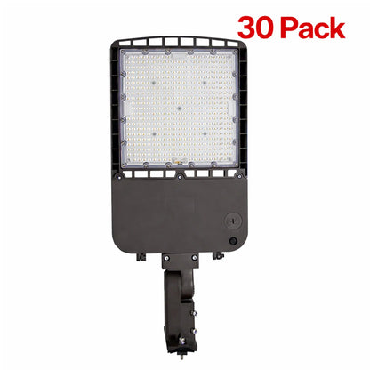 300W LED Shoebox Parking Lot Light - Type III Distribution - 42000LM -  5700K - 1-10V Dimmable - Commercial Area Lighting