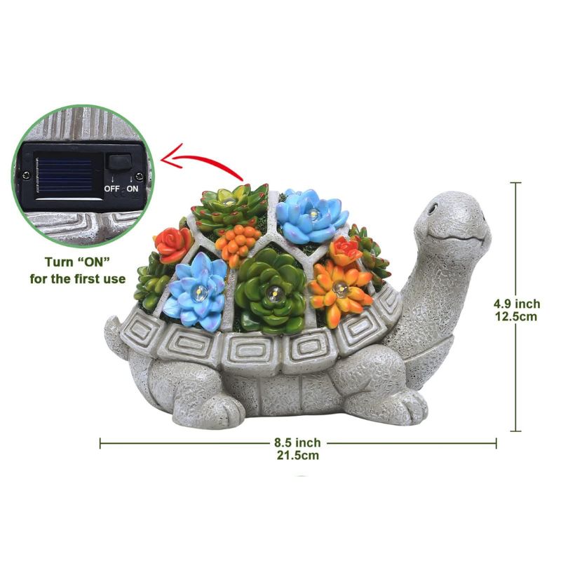 Lampe solaire tortue