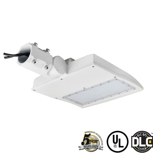 150W White LED Parking Lot Light-21.000 Lumens-AC 100~277V-300W Metal Halide Equivalent-5000K-DLC UL Listed
