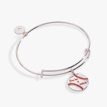You're A Catch Baseball Charm Bangle