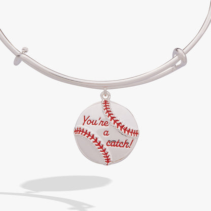 You're A Catch Baseball Charm Bangle